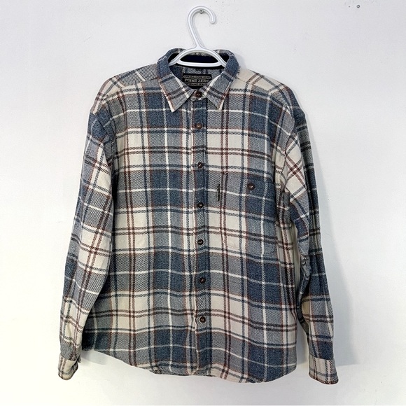 (M) Point Zero Flannel Shirt - Picture 1 of 9